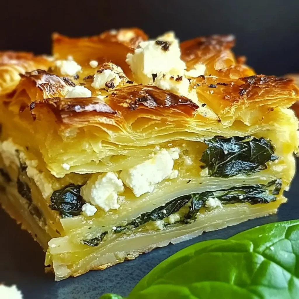Delicious Croissant Strata with Spinach, Feta, and Gruyere Recipe