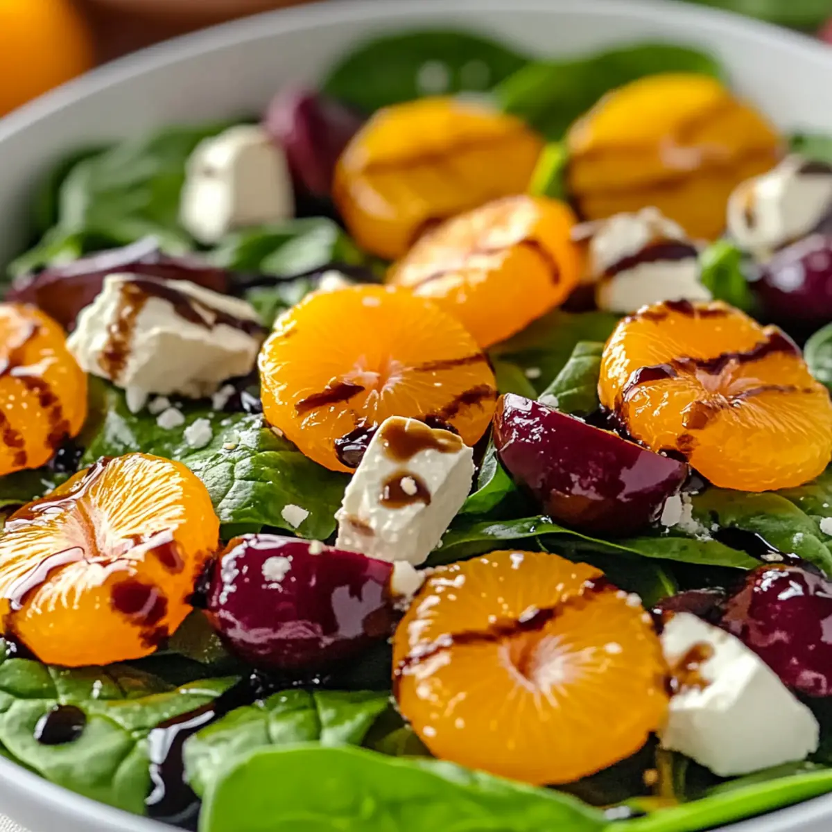 Delicious Spinach Mandarin Salad with Honey Balsamic Dressing Recipe