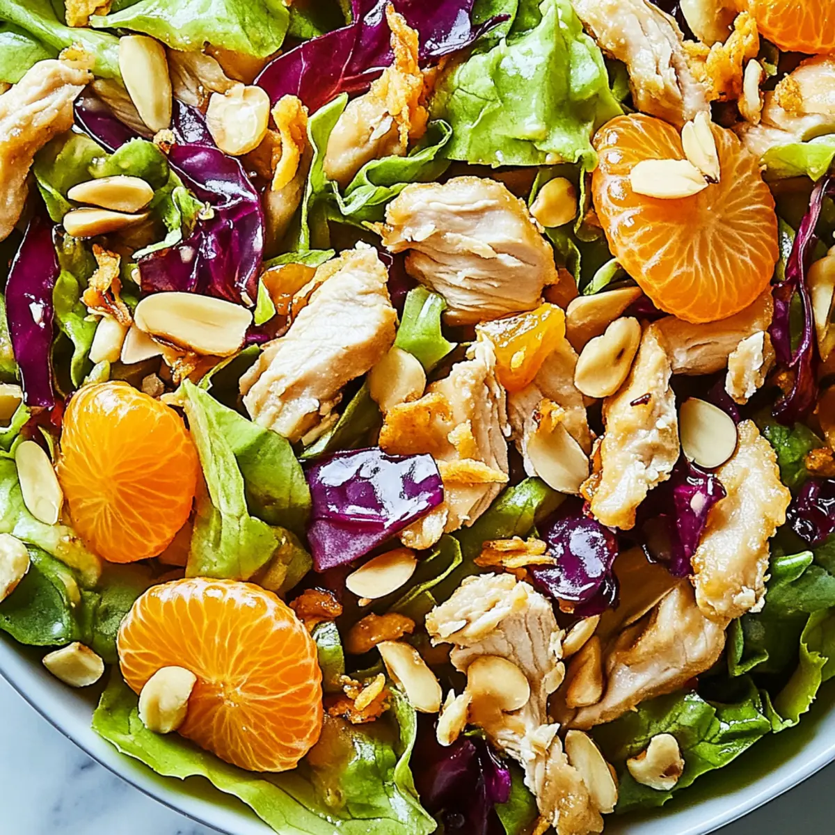 Easy Crispy Chicken Chinese Salad with Mandarin Oranges Recipe
