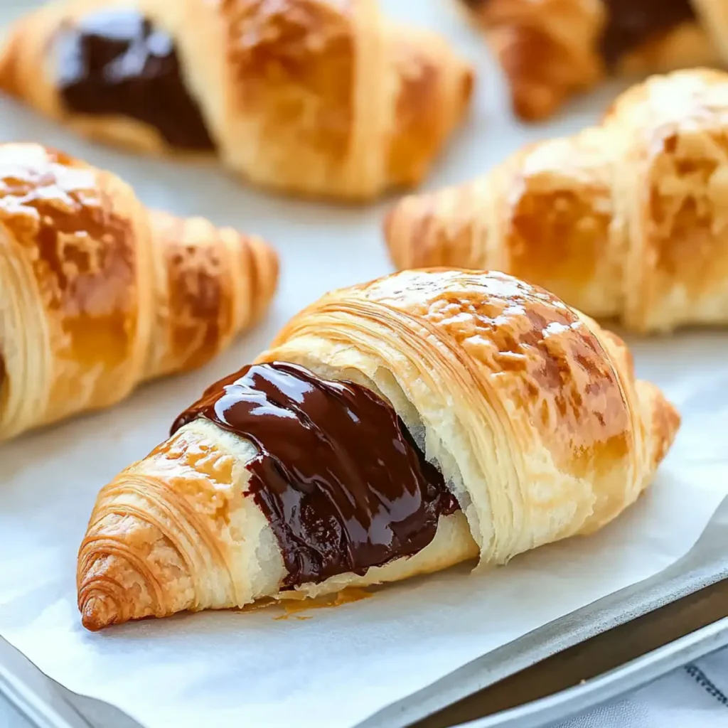 Easy Chocolate Croissants