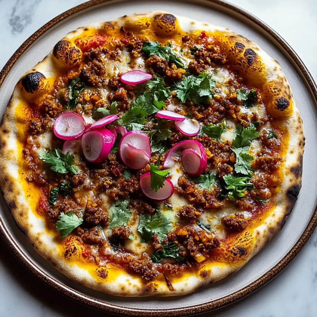 Lahmacun-Style Turkish Veg Pizza