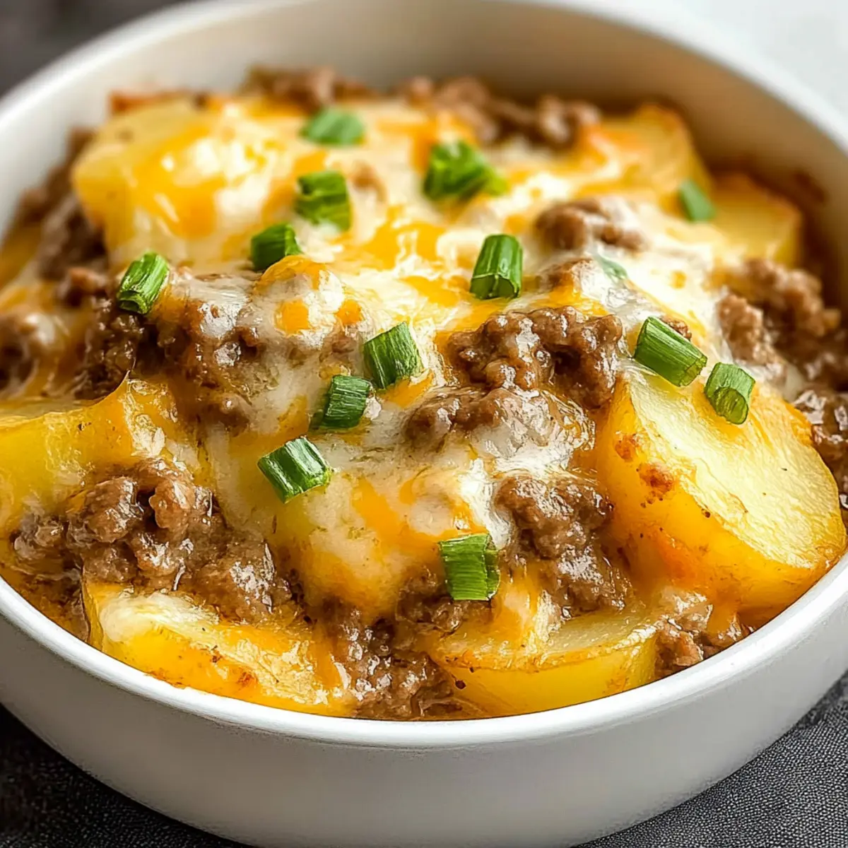 Delicious Crockpot Hamburger Potato Casserole