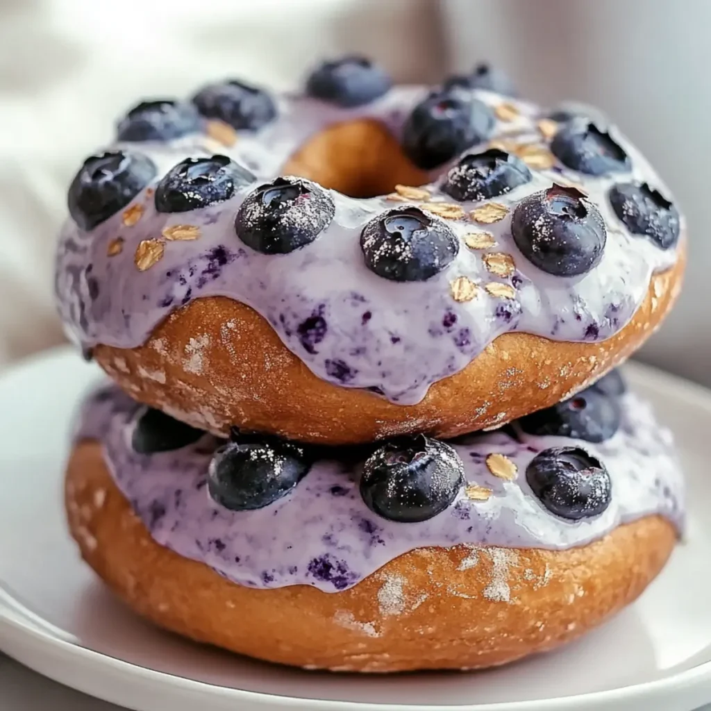 Greek Yogurt Blueberry Crunch Bagels