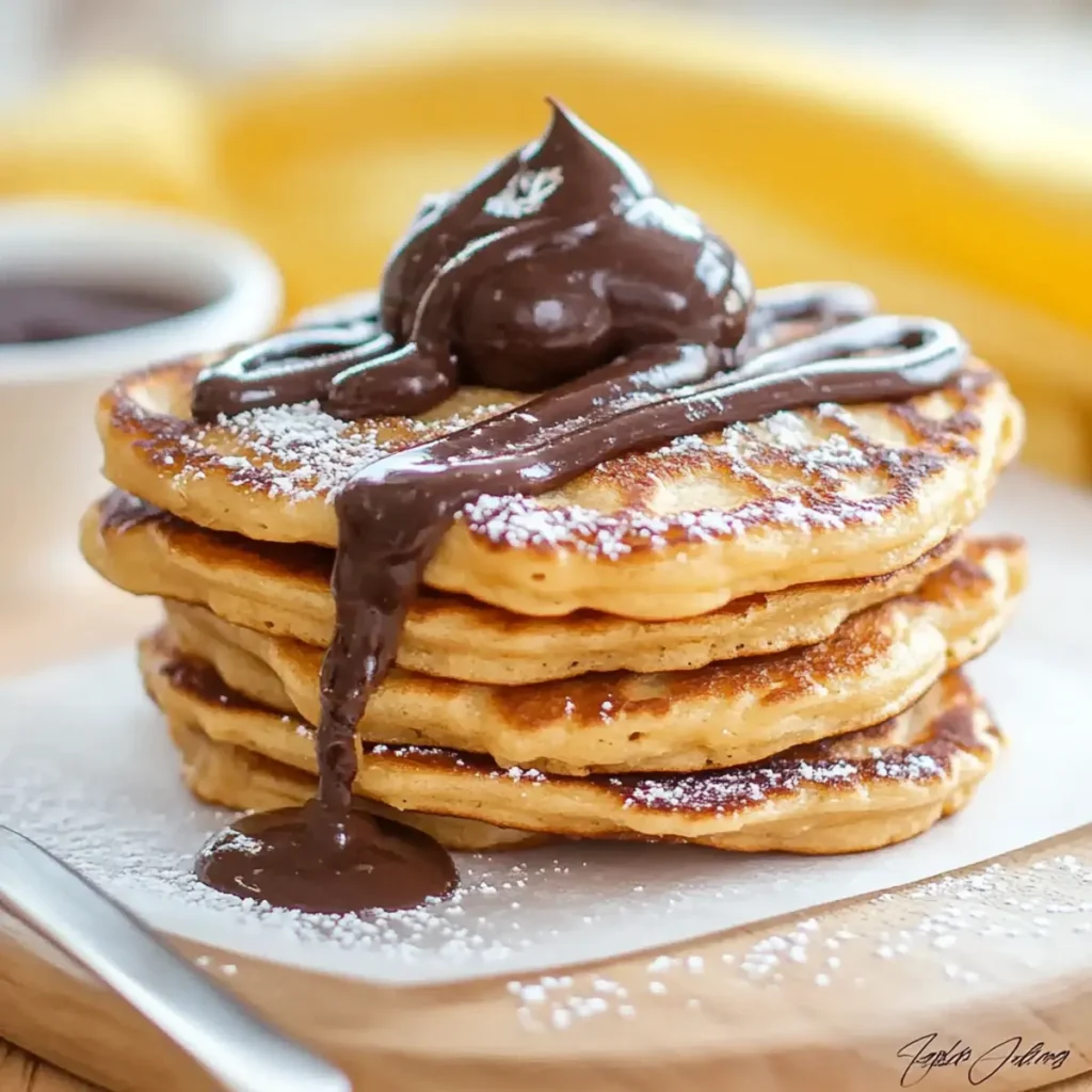 Delicious Spanish Churro Pancakes with Chocolate Dipping Sauce