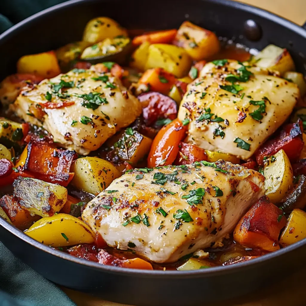 One Pan Chicken and Vegetables