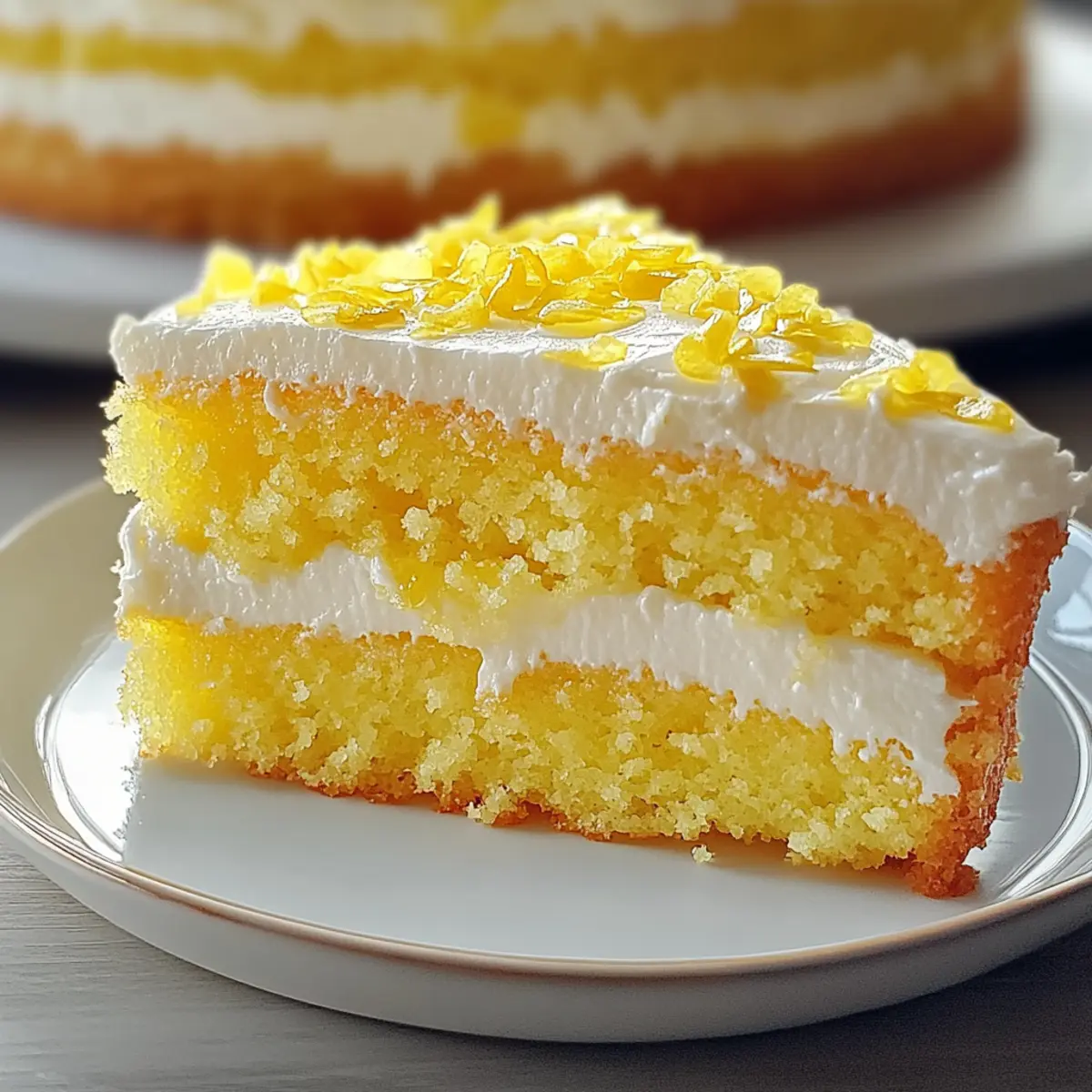 Lemon Cake Mix Cake