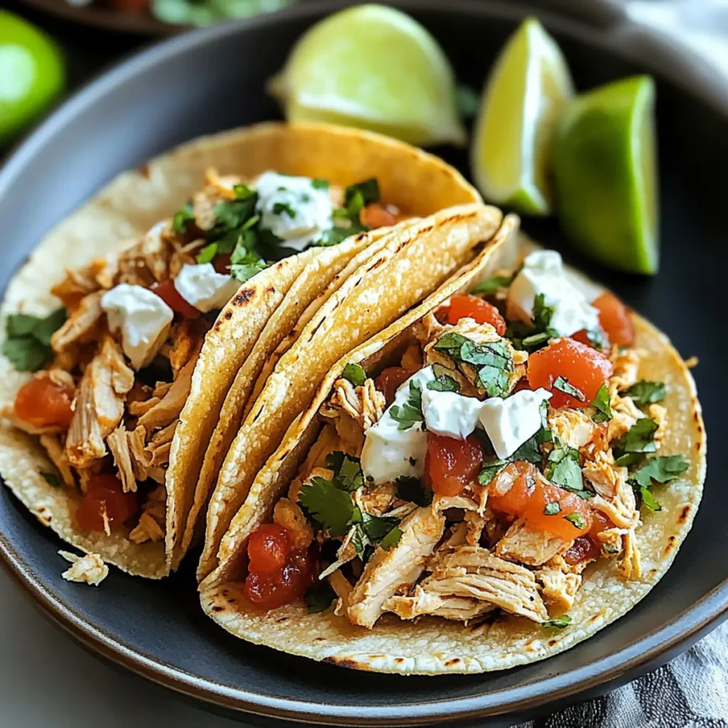 Crockpot Chicken Tacos