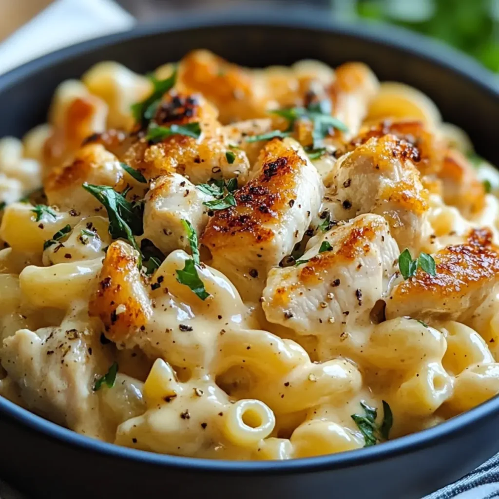 Honey Pepper Chicken Mac and Cheese
