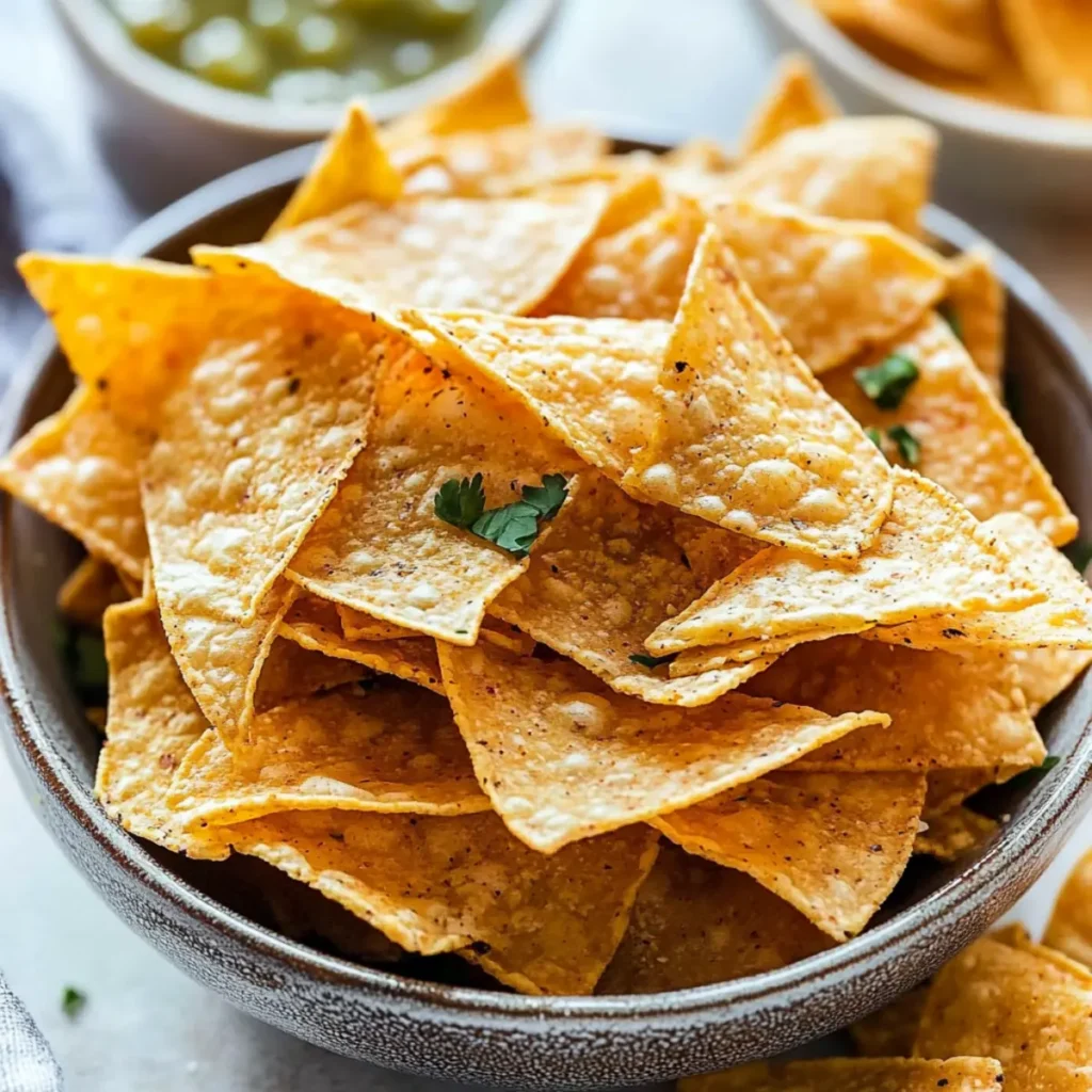 3 Ingredient Homemade Tortilla Chips