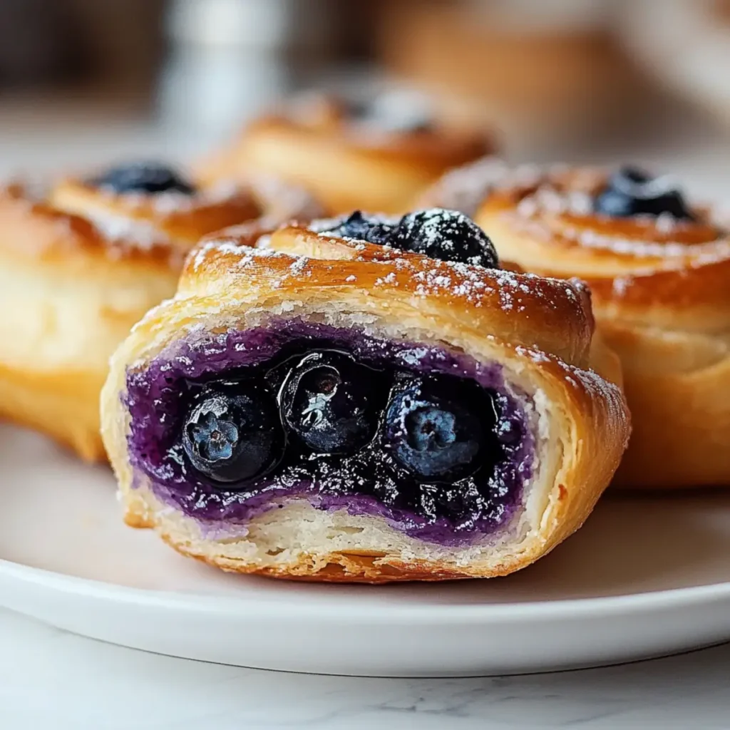 Polish Blueberry Sweet Buns