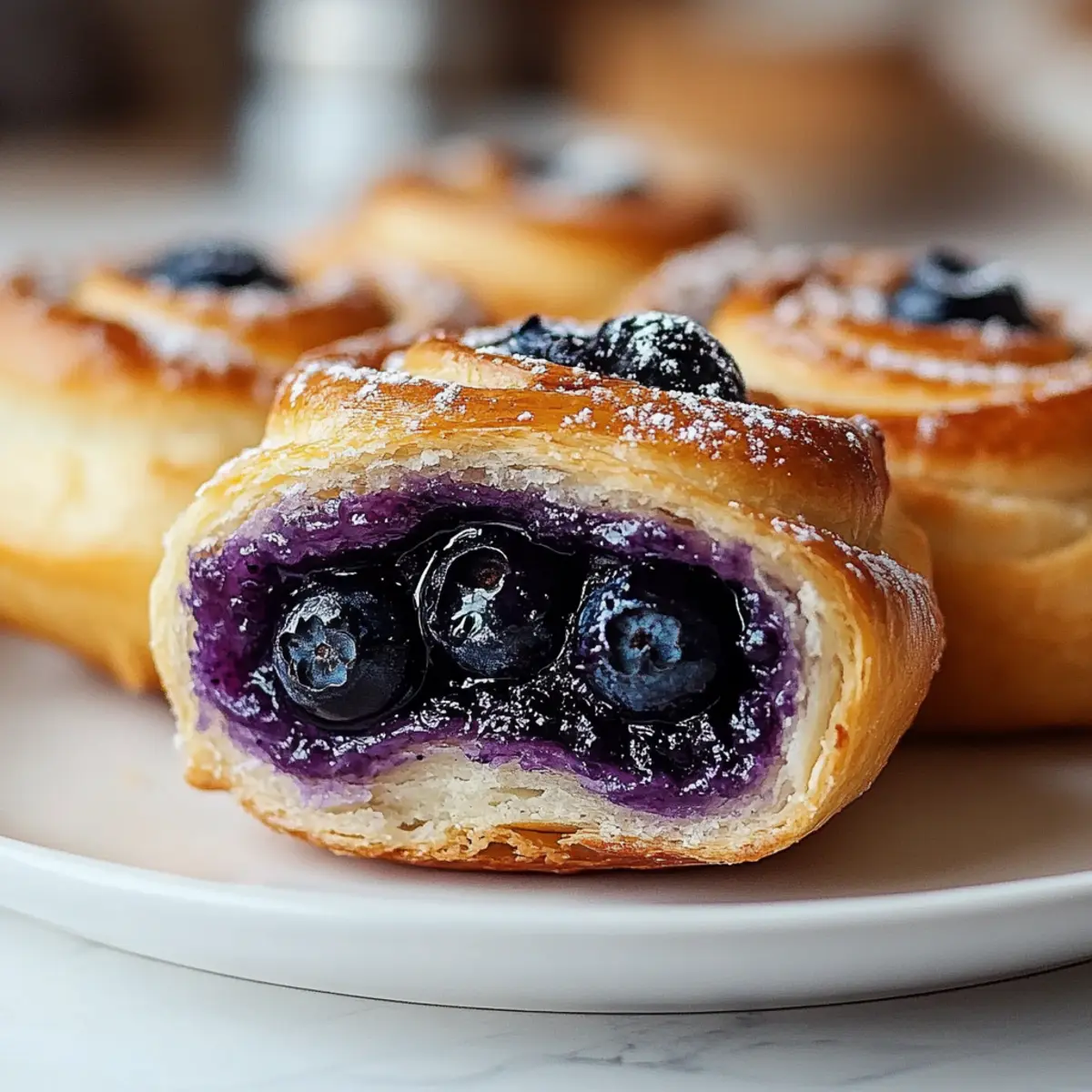 Polish Blueberry Sweet Buns