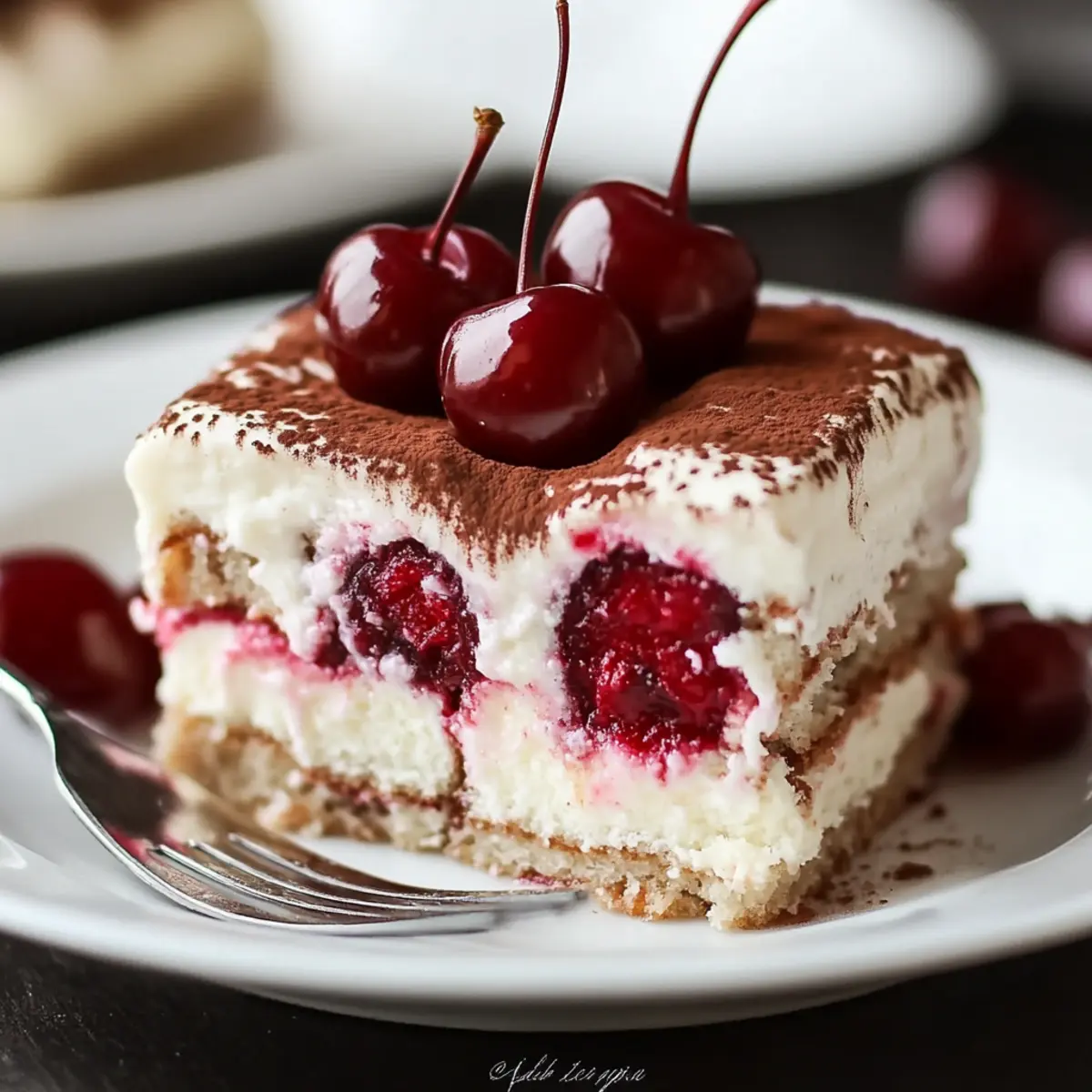 Cherry Amaretto Tiramisu