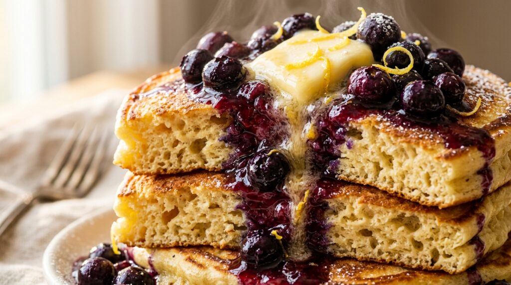 Fluffy Lemon Ricotta Pancakes Hero